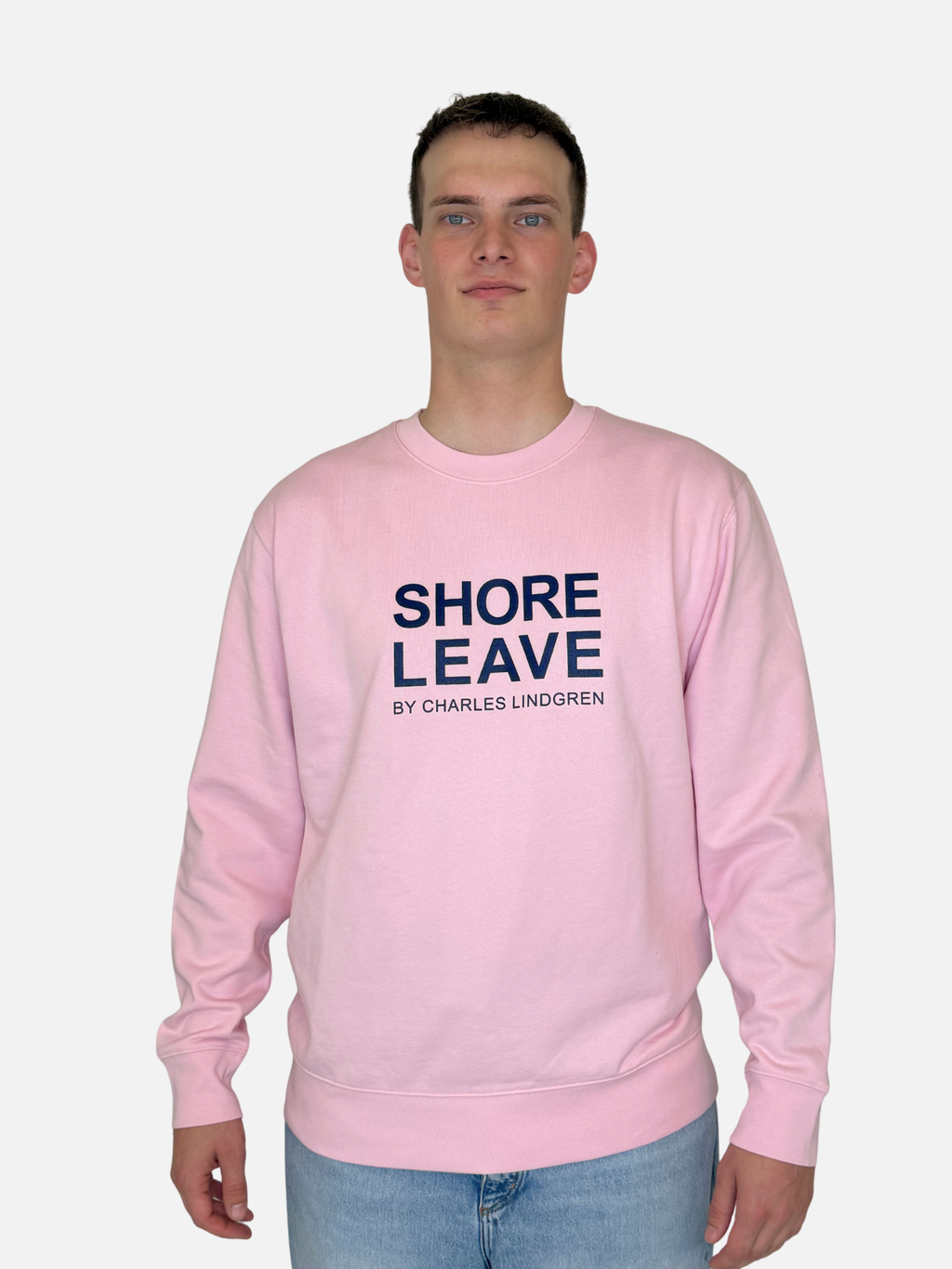 SHORE LEAVE Sweatshirt Rosa Herren unisex vorne charles lindgren offiziell