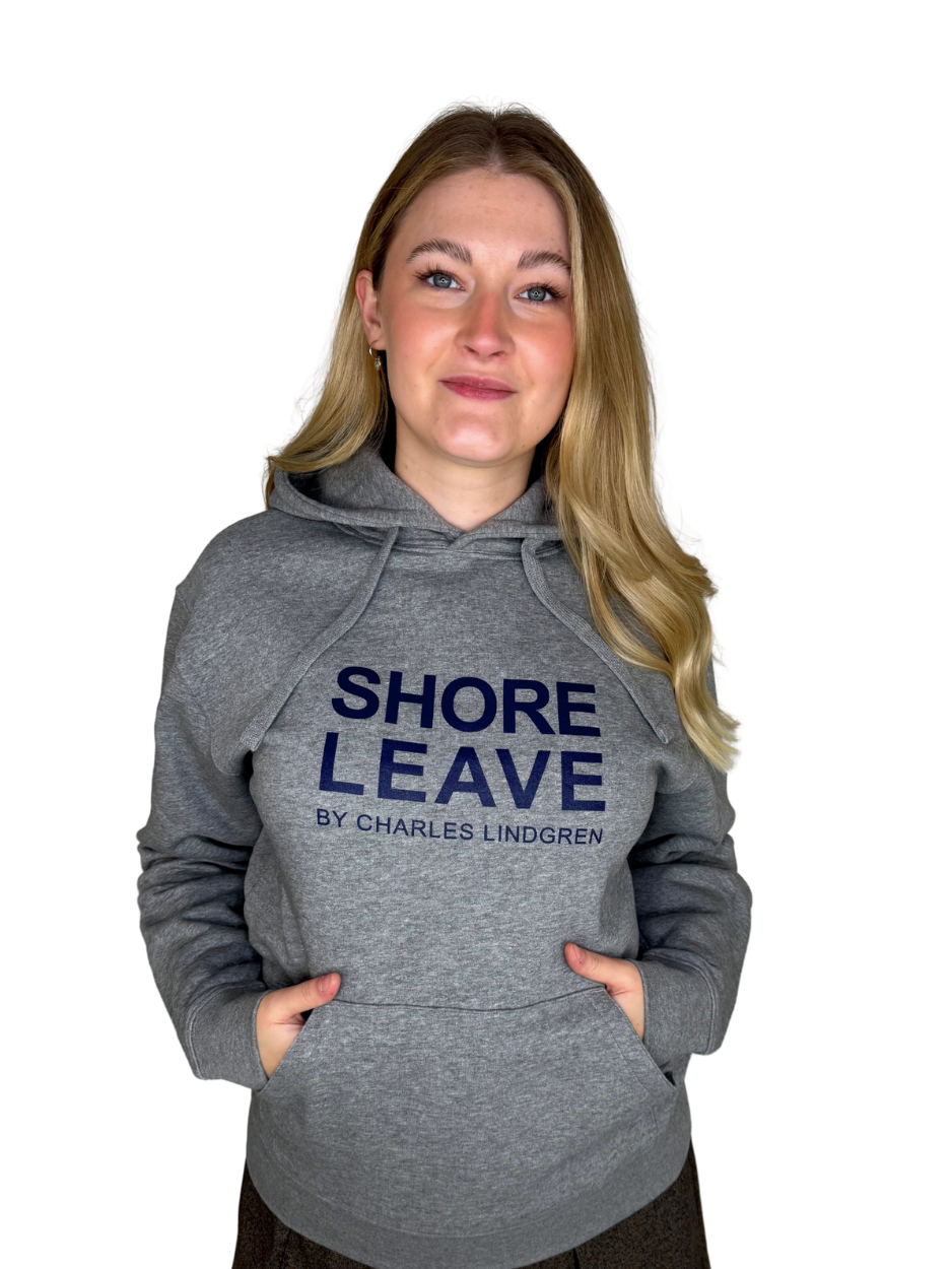 SHORE LEAVE Hoodie Grau Unisex Charles Lindgren offiziell vorne