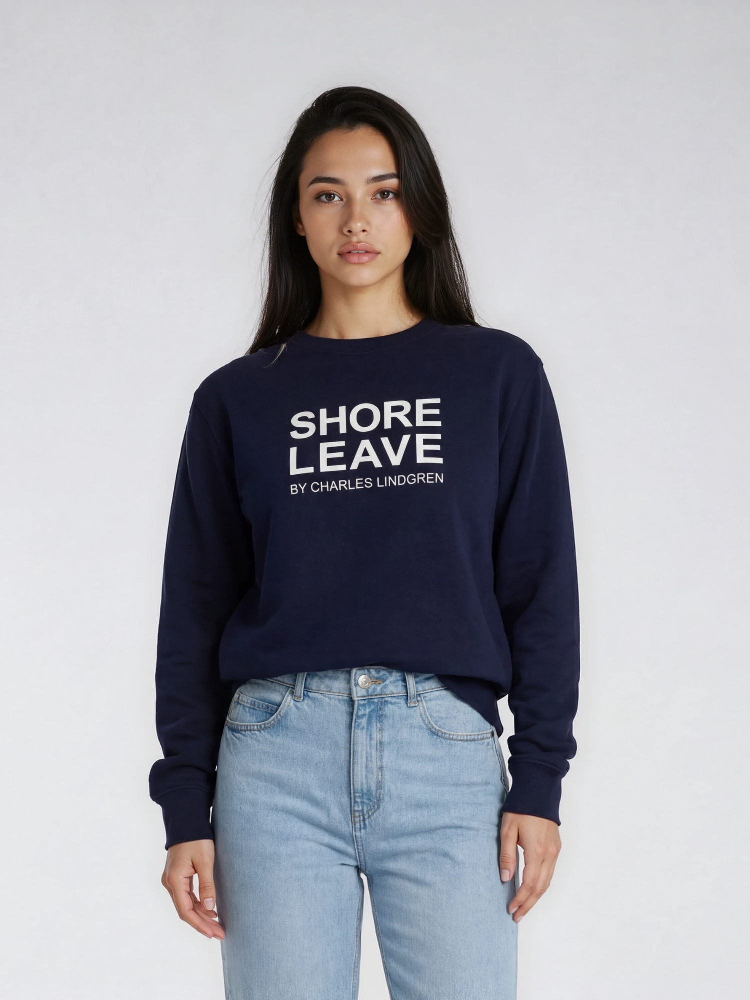 Charles Lindgren® – Damen & Unisex „Shore Leave“ Sweatshirt in Navy