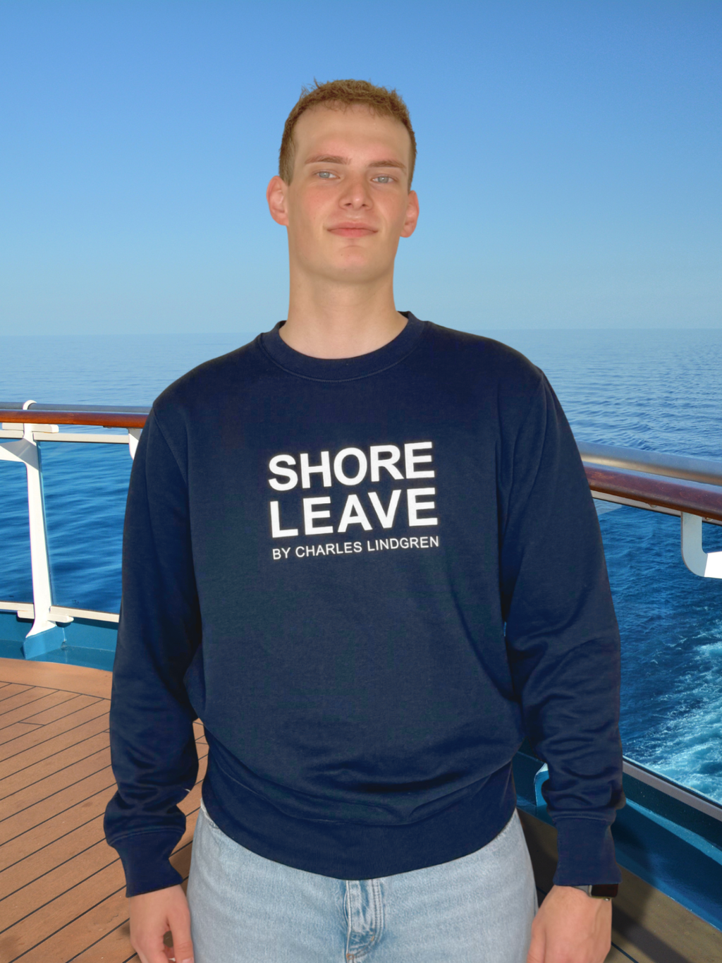 Charles Lindgren® – Herren & Unisex Sweatshirt „Shore Leave“ in Navy