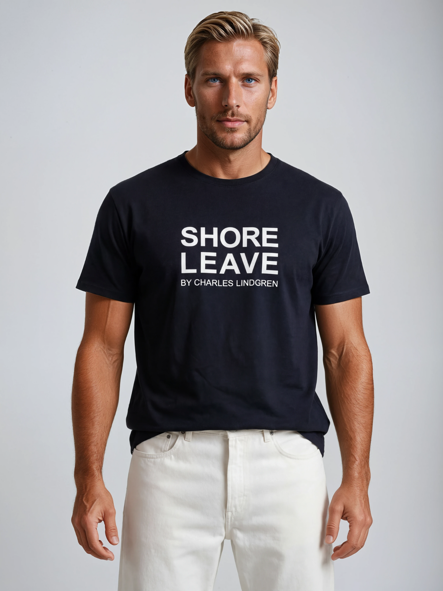 Charles Lindgren® – Herren T-Shirt „Shore Leave“ in Navy