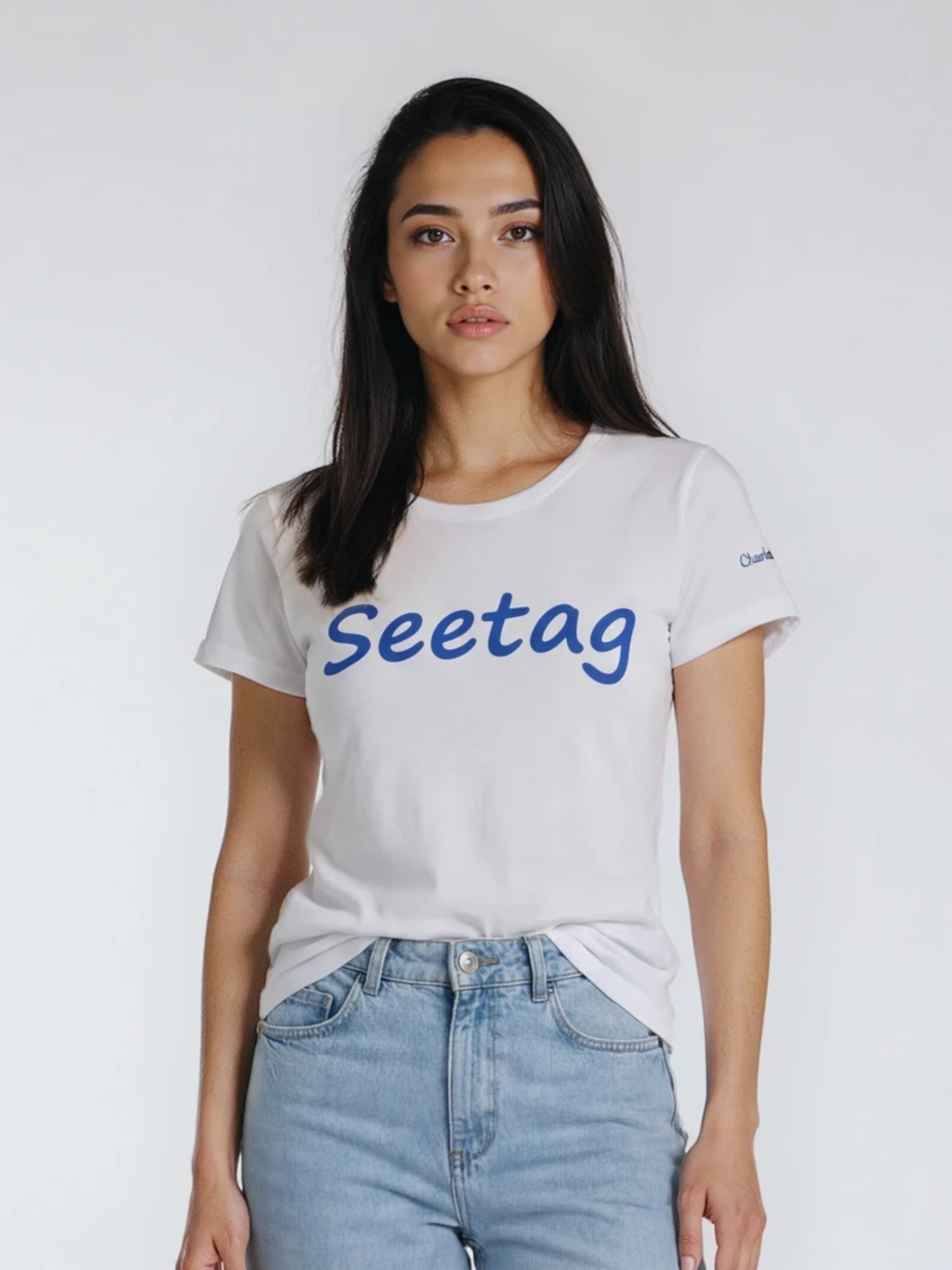"Seetag" T-Shirt, white, women's