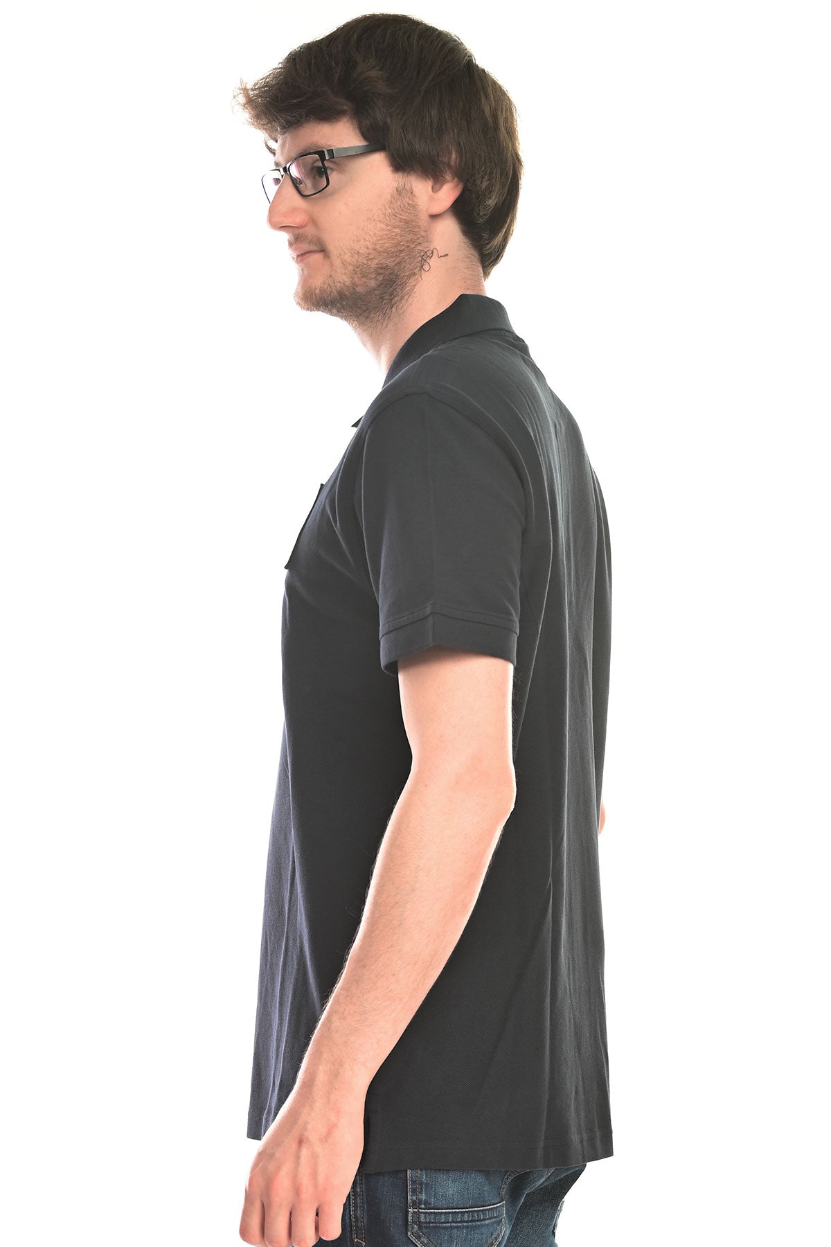 Bora-Poloshirt-Marineblau-links
