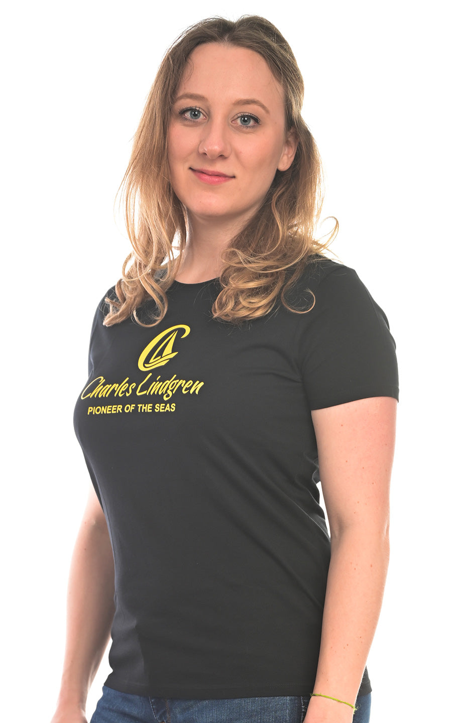Charles Lindgren® – Pioneer of the Seas T-Shirt Schwarz Damen