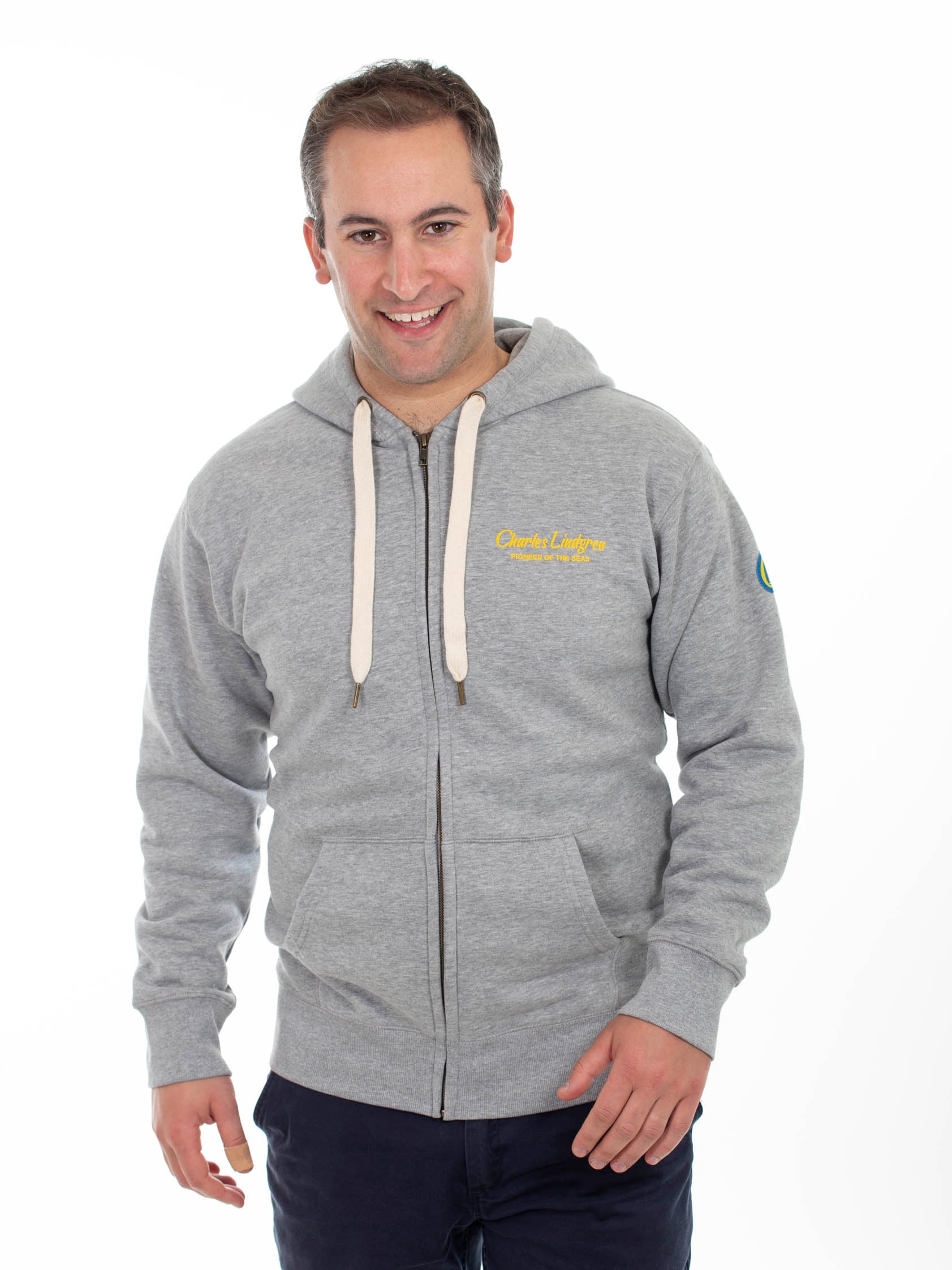 "Nautilus" Sweatjacke, heather grey, Herren