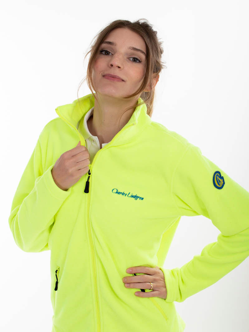 Charles Lindgren offiziell Damen-Fleecejacke Gelb vorne