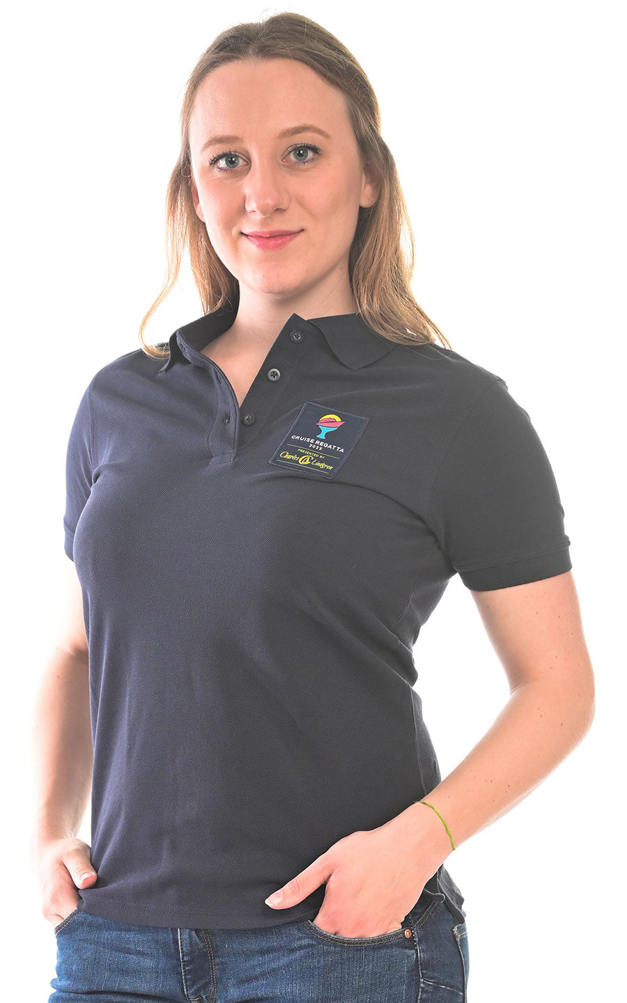 Charles Lindgren offiziell Damen Poloshirt „Bora“ Navy