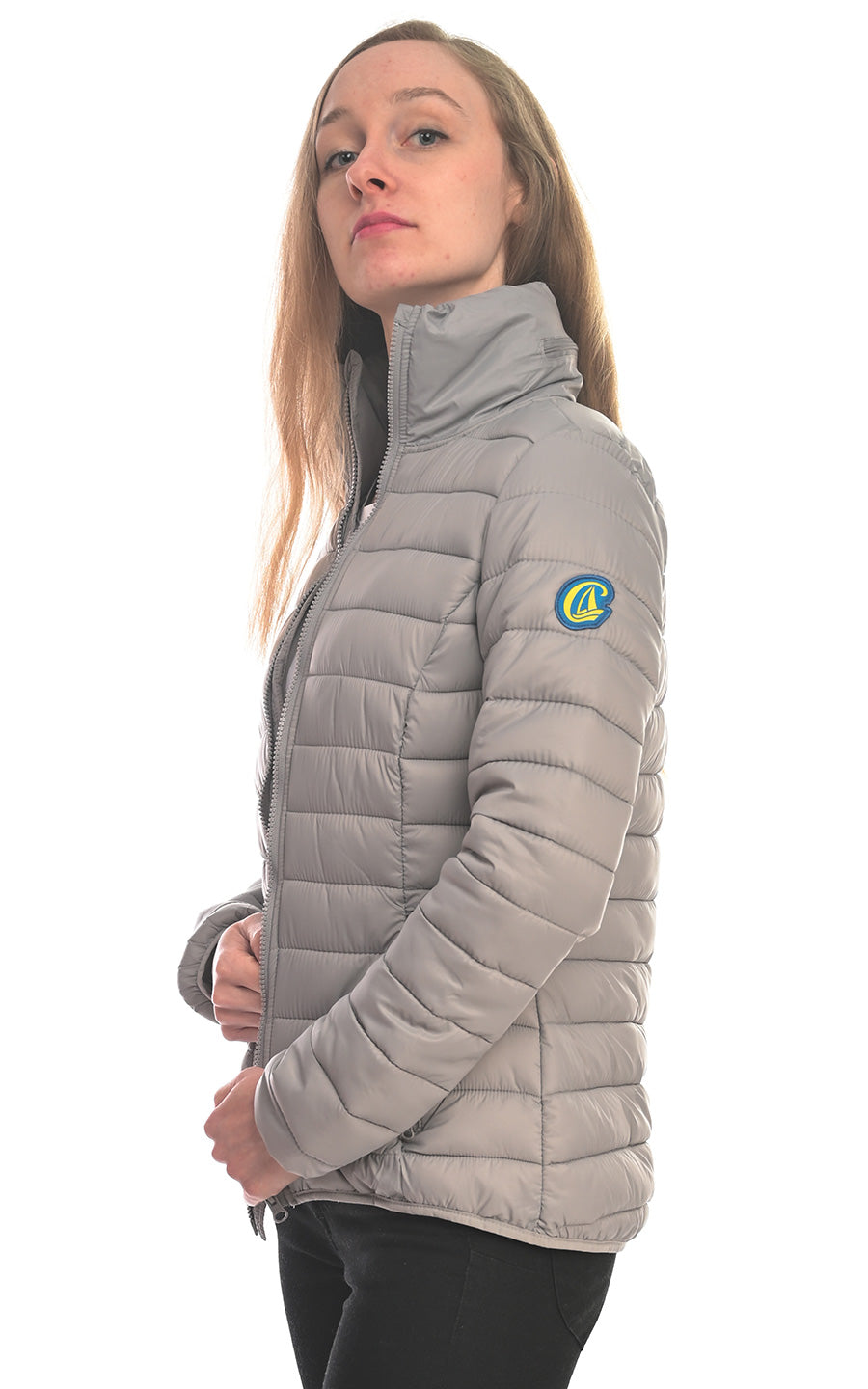 Charles Lindgren offiziell Damen Steppjacke „Eos“ Hellgrau seite