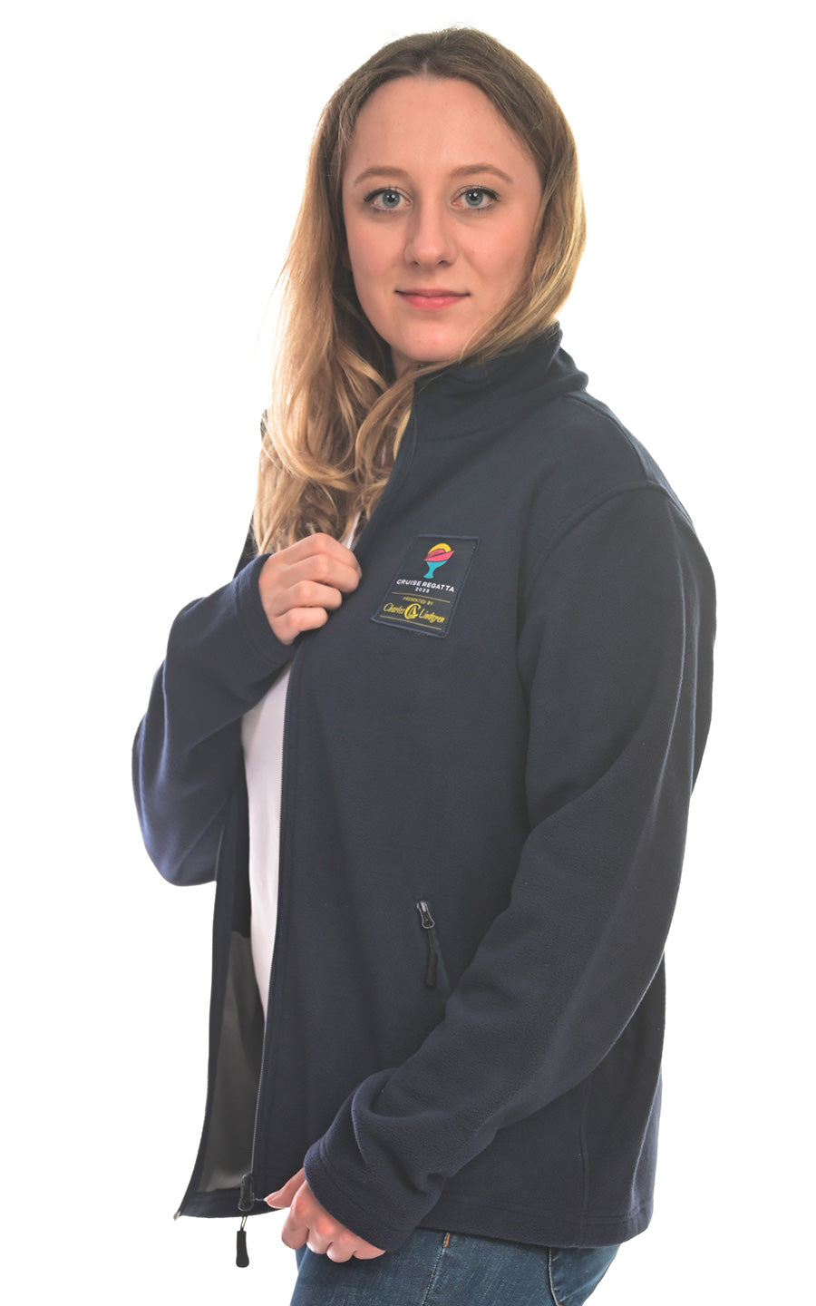 Charles Lindgren offiziell Fleecejacke „Boreas“ Navy Unisex seite