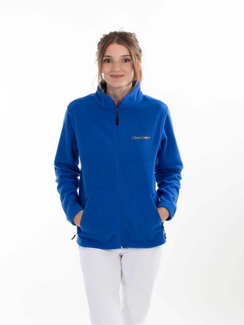 Fleece jacke damen blau Model vorne charles Lindgren
