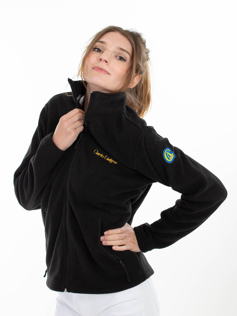 "Poseidon" Fleecejacke, schwarz, Damen