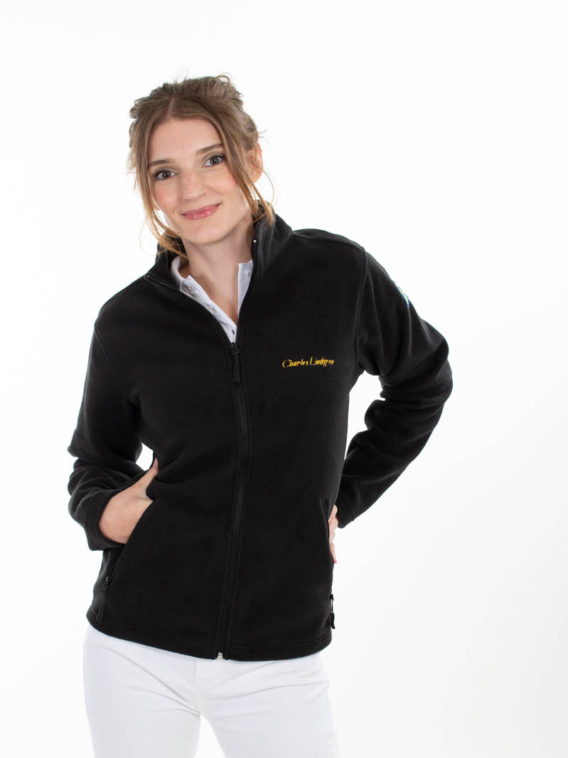 "Poseidon" Fleecejacke, schwarz, Damen