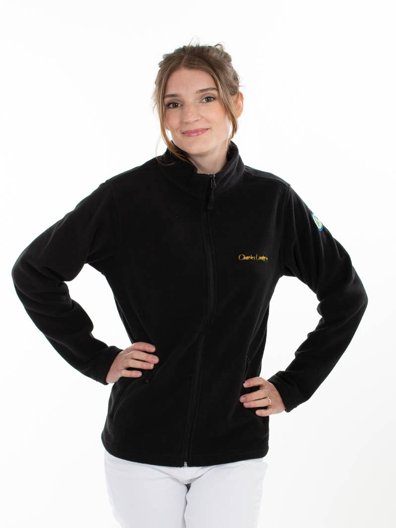 "Poseidon" Fleecejacke, schwarz, Damen