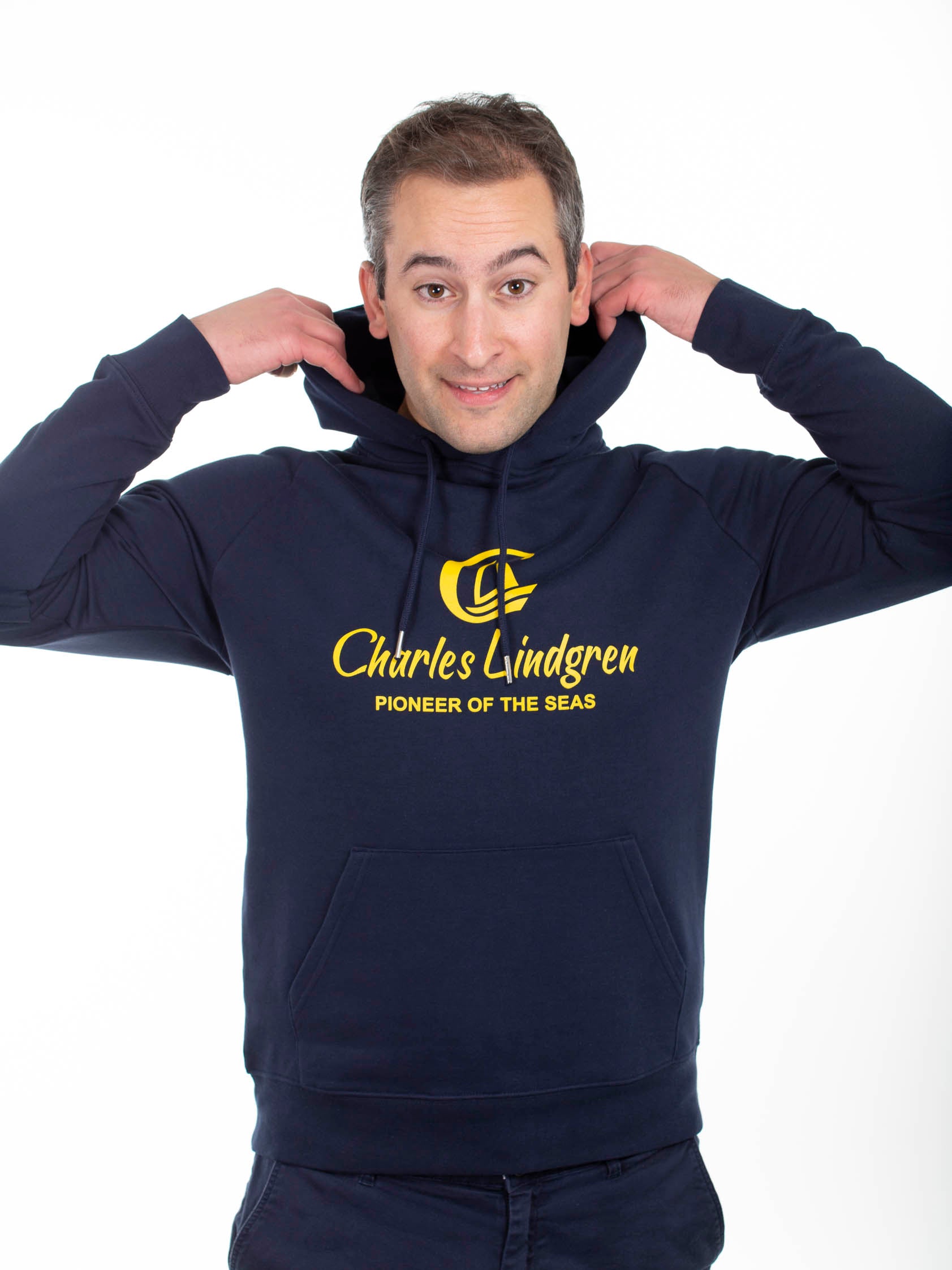 "Pioneer Of The Seas" Hoodie, Navy, Herren