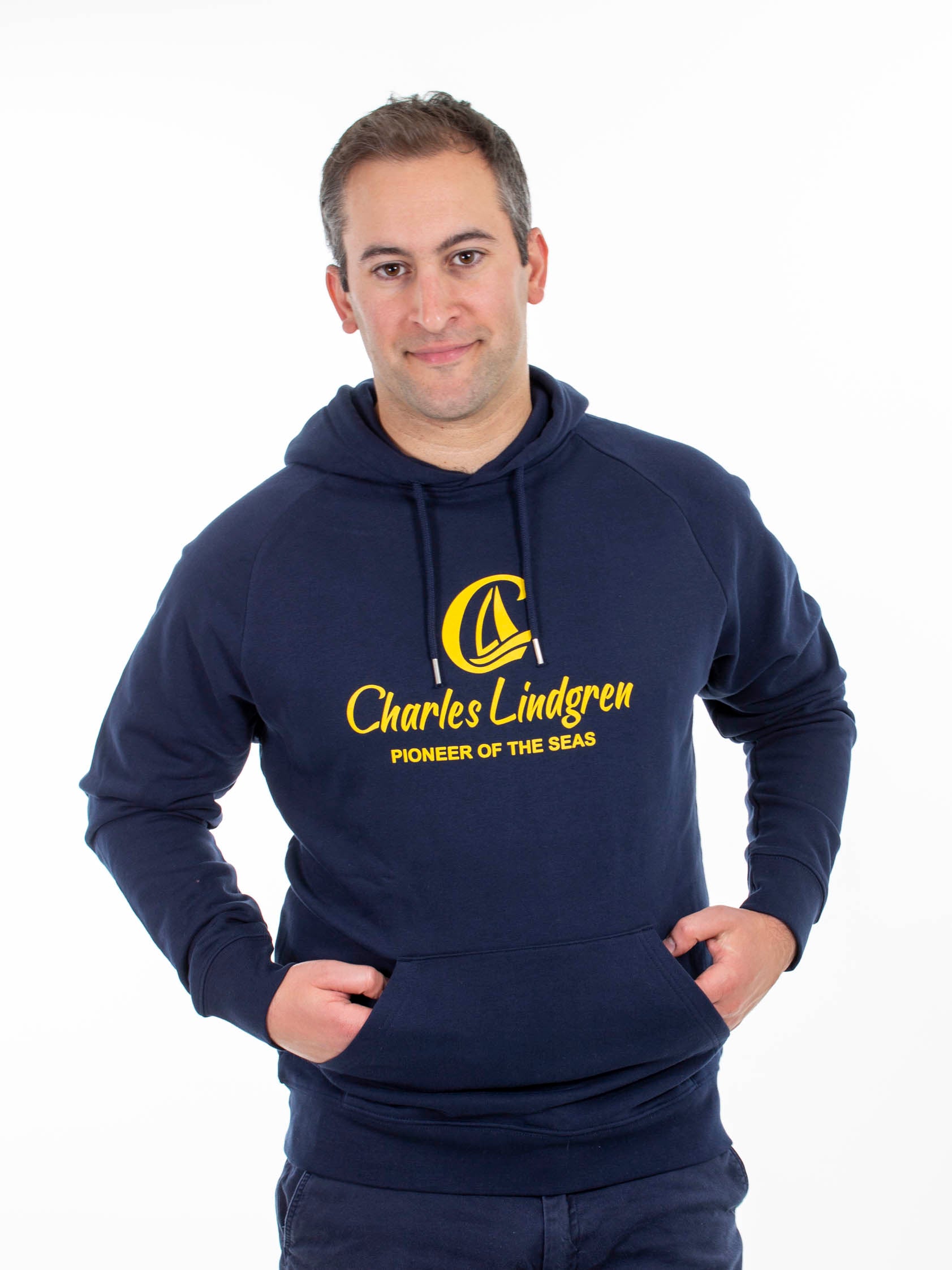 "Pioneer Of The Seas" Hoodie, Navy, Herren