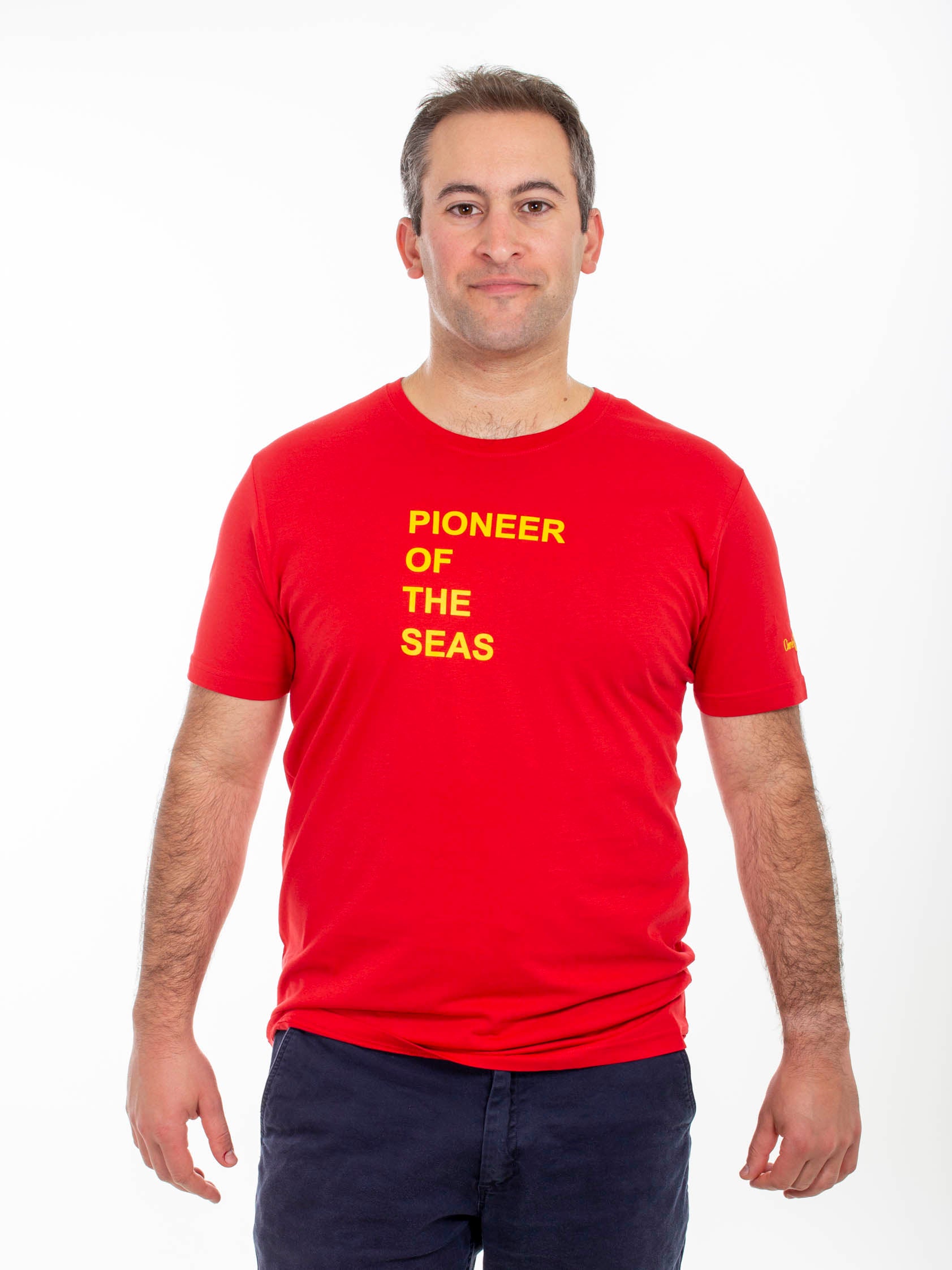 „Pionier der See“ T-Shirt, Rot, Herren