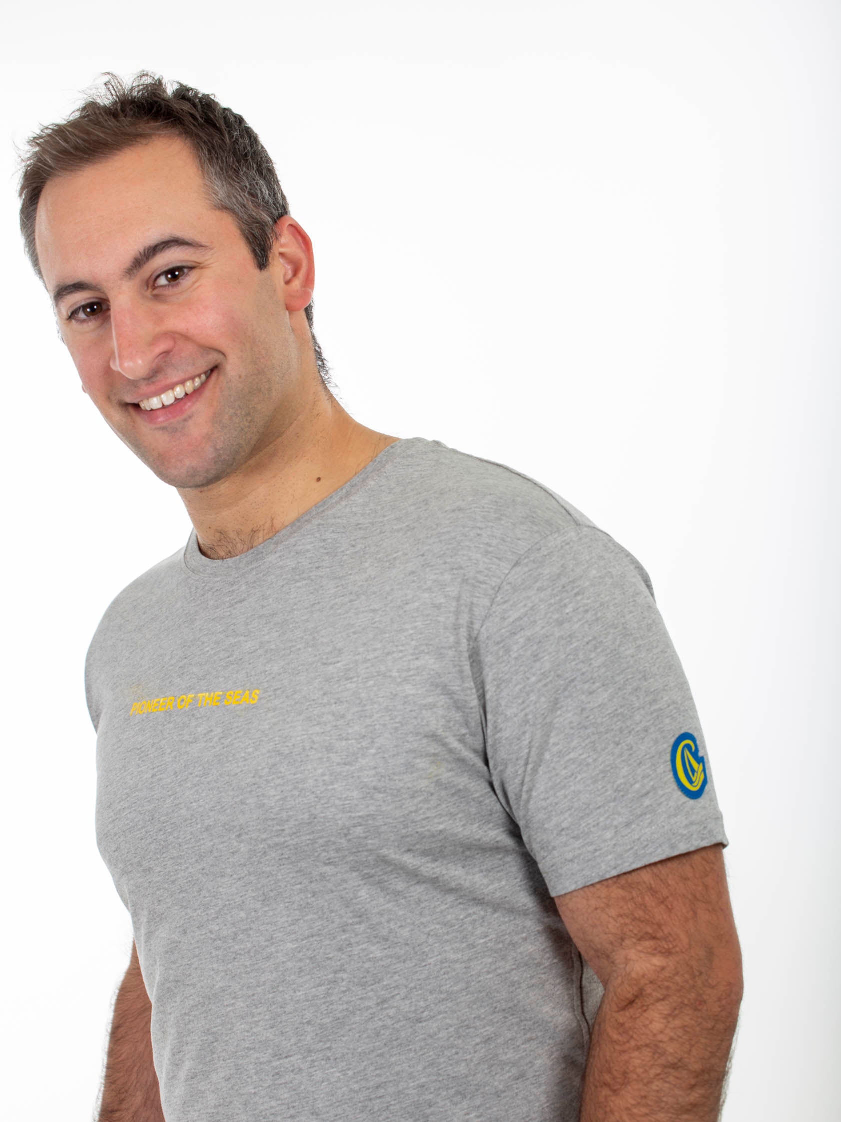 "Pioneer of the Seas" T-Shirt, grey melange, Herren