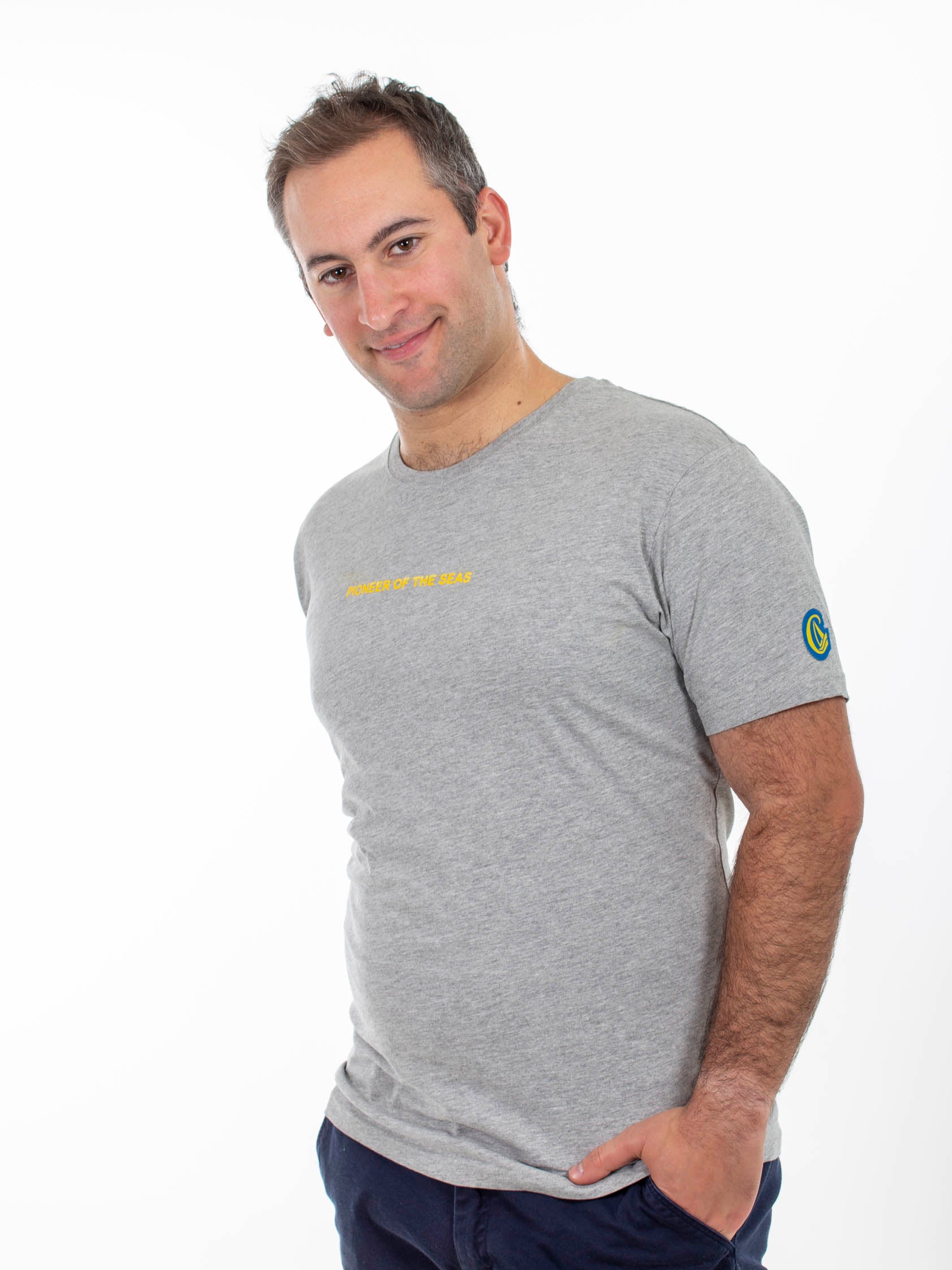 "Pioneer of the Seas" T-Shirt, grey melange, Herren