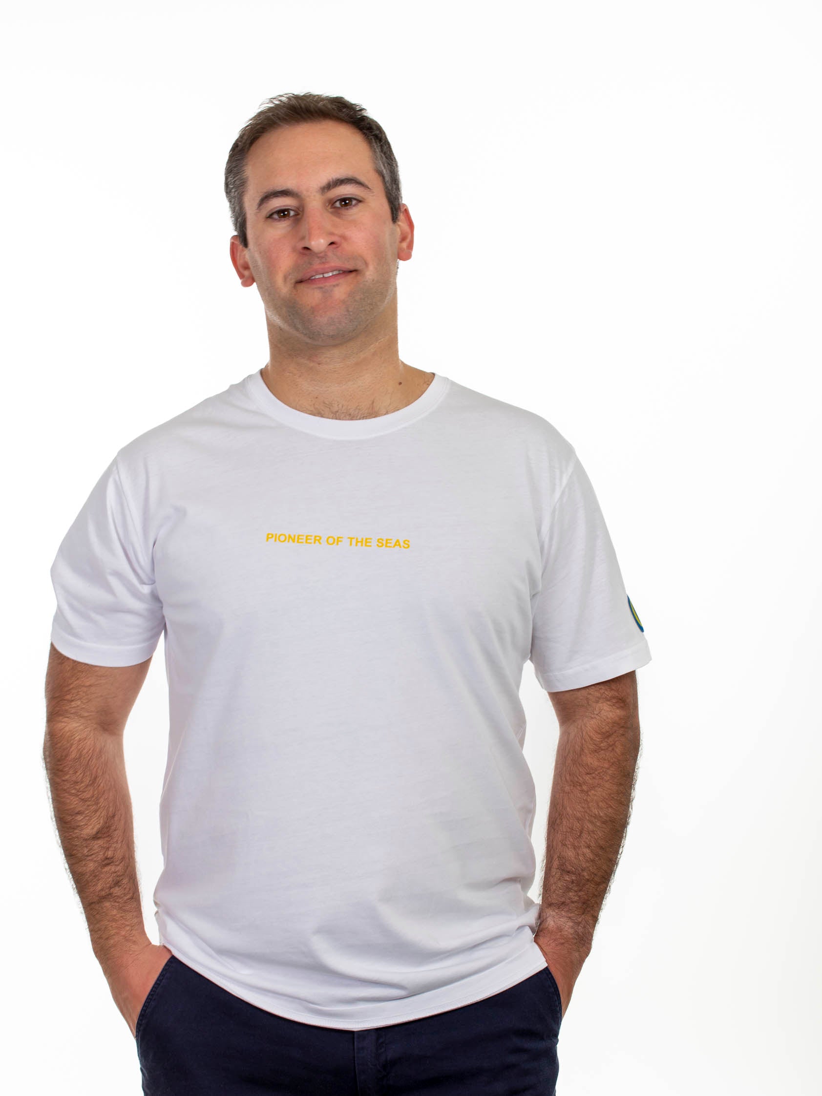 "Pioneer of the Seas" T-Shirt, white, Herren