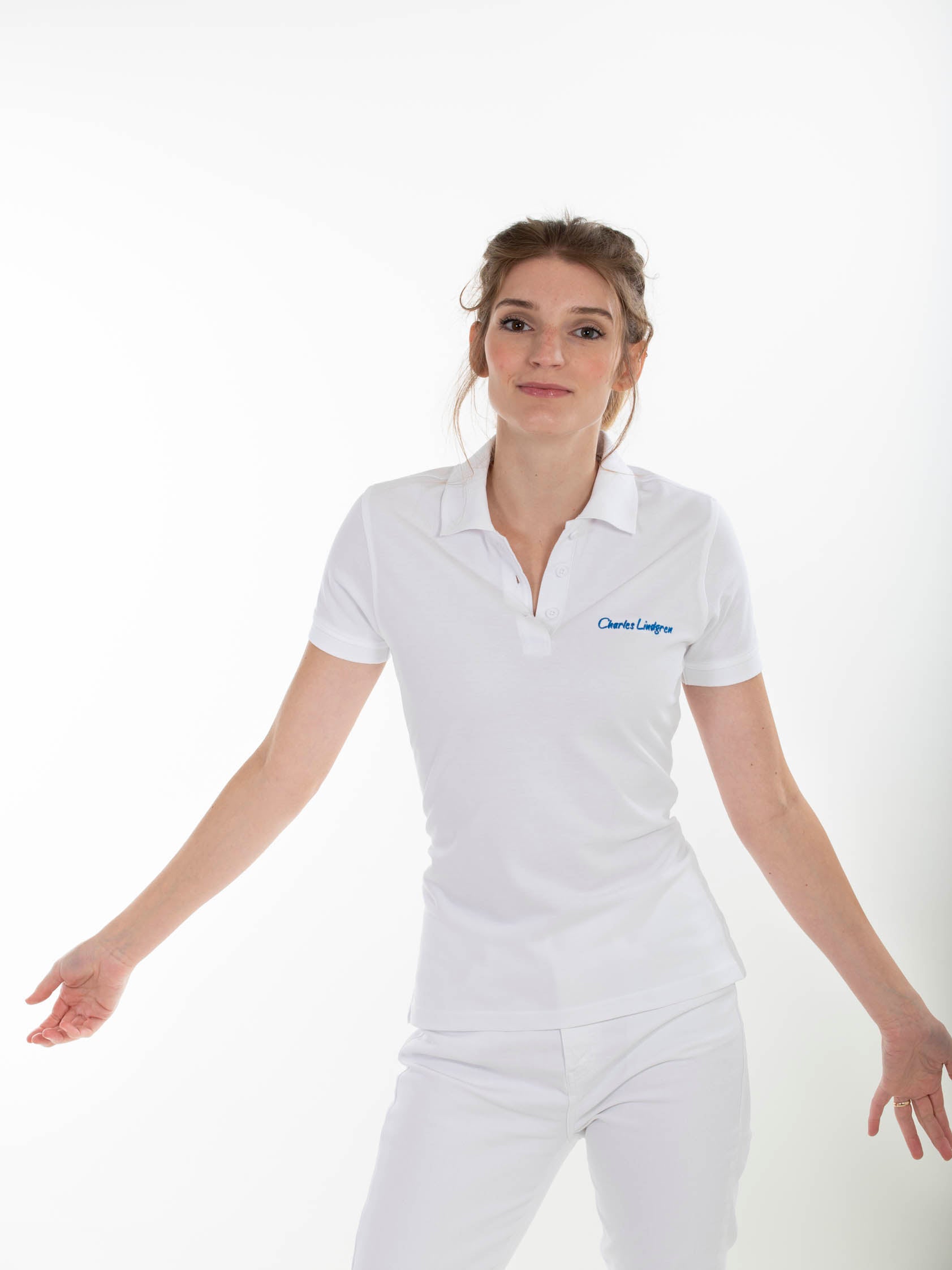 „Tethys“ Poloshirt, white, Damen
