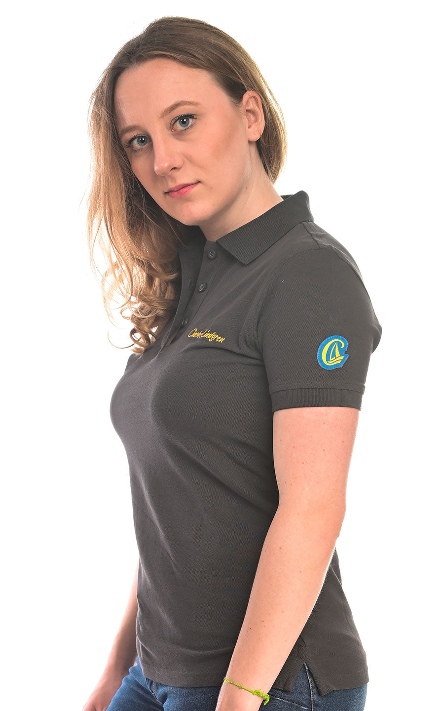 Charles Lindgren® – Damen Poloshirt Dunkelgrau